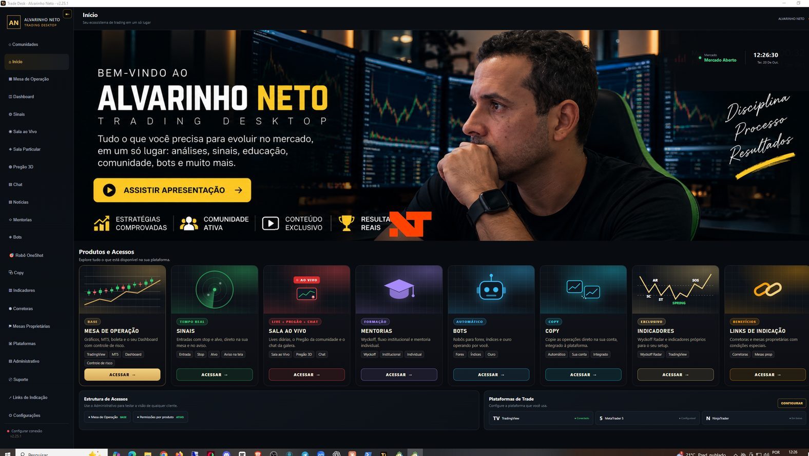 Início de uma comunidade dentro do Trade Desk, com a marca do mentor